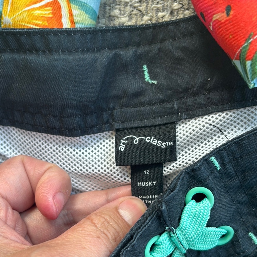 art class, Arizona, & City Streets kid Swim Trunks Set - Green, Blue, Multicolor - Picture 3 of 5